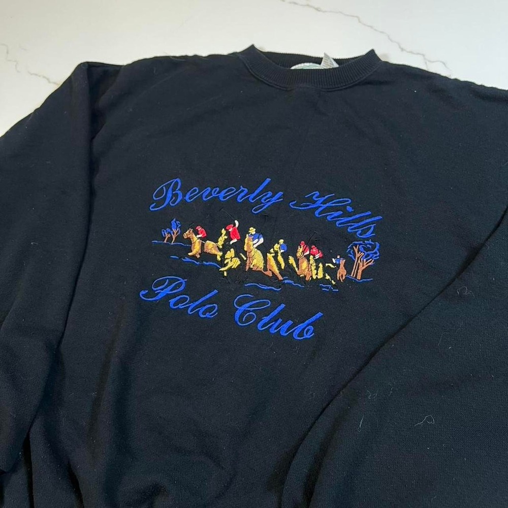 Vintageβ polo Ralph Lauren rugby embroidered baggy knit sweater